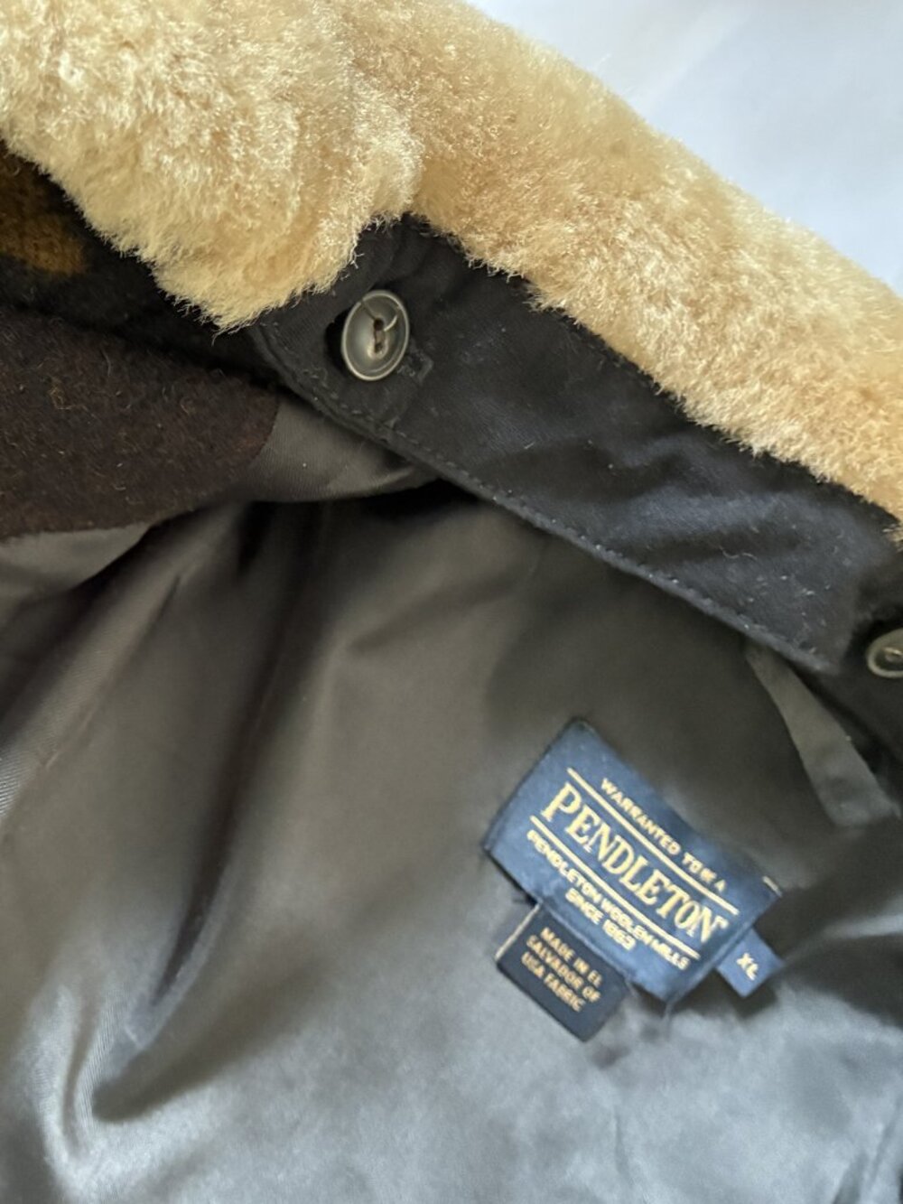 Men's Pendleton Silverton Wool Diamond Peak Coat - XL - Picture 9 of 14